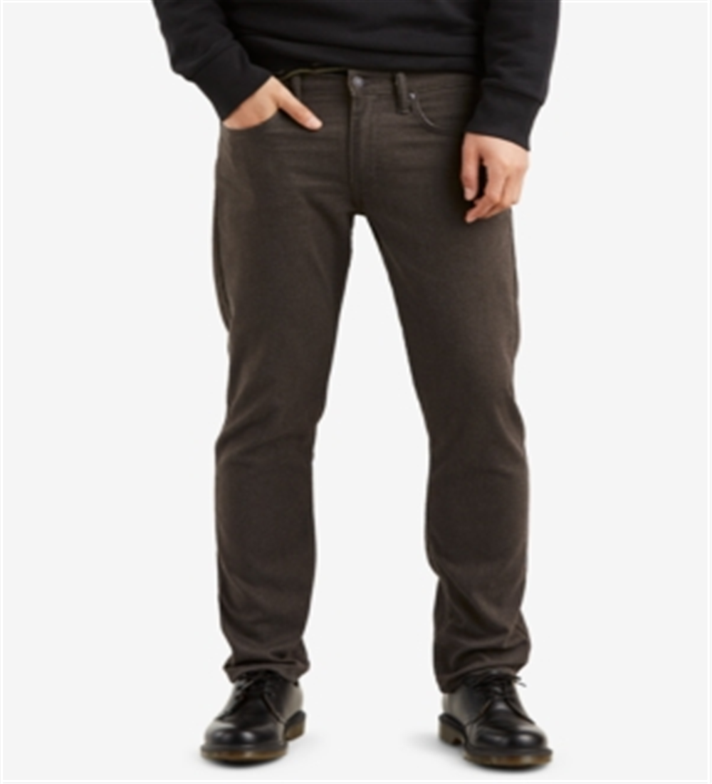 Levi's Men's 511 Slim Fit Flannel Pants Brown Size 34X32