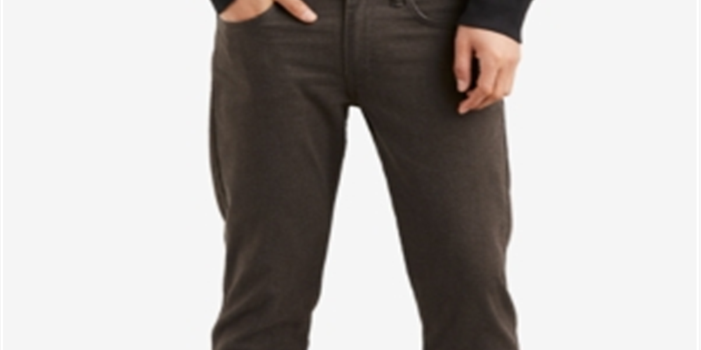 Levi's Men's 511 Slim Fit Flannel Pants Brown Size 34X32