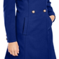 INC International Concepts Women's Double Breasted Coat Blue Size Medium