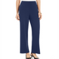 Alfani Women's High Rise Stretch Straight Leg Pants Blue Size Medium