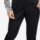Rachel Roy Women's William Gathered Cropped Pants Black Size XX-Large