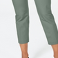 Charter Club Women's Newport Tummy Control Cropped Pants Green Size 14