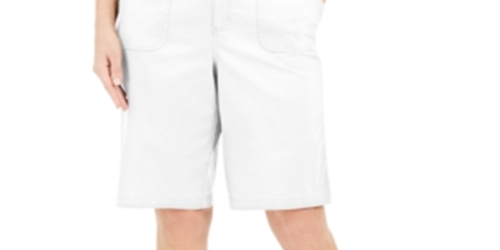 Karen Scott Women's Shorts White Size 12