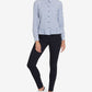 Tommy Hilfiger Women's Peplum Long Sleeves Blouse Blue Size L