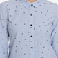 Tommy Hilfiger Women's Peplum Long Sleeves Blouse Blue Size L