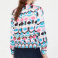 INC International Concepts Women's Printed Faux Wrap Top White Size Petite XL