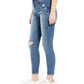 Vanilla Star Junior's Real Cheeky Ripped High Rise Jeans Blue Size -7