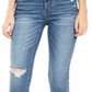 Vanilla Star Junior's Real Cheeky Ripped High Rise Jeans Blue Size -7