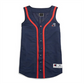 Champion Women's Baseball Jersey Dress Blue Size M