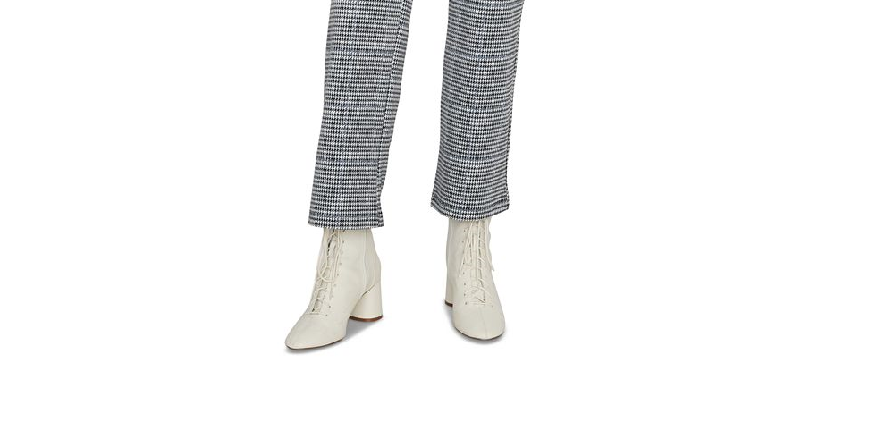 Sanctuary Women's the Runway Cropped Plaid Pants Blue Size X-Small
