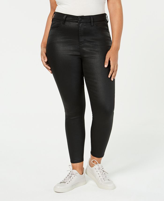 Celebrity Pink Women's Trendy Skinny Fit Jeans Black Size -14