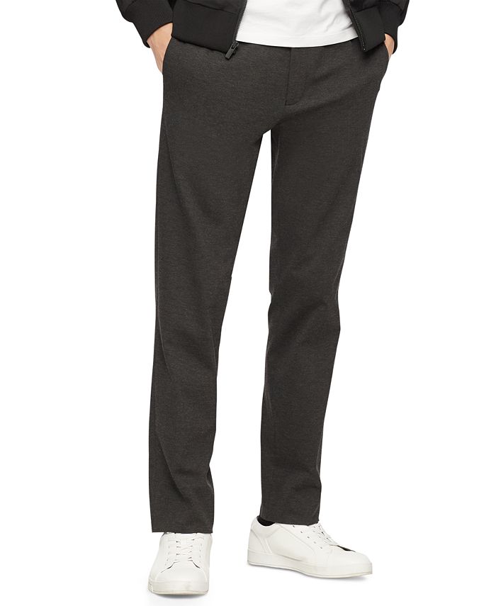 Calvin Klein Men's Slim Fit Pull on Jogger Pants Gray Size Medium