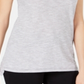 Maison Jules Women's Crewneck Ringer T-Shirt Gray Size X-Small