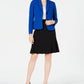Le Suit Women's Shawl Lapel Skirt Suit Blue Size 8