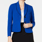 Le Suit Women's Shawl Lapel Skirt Suit Blue Size 8