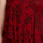Michael Kors Women's Lace Floral Sleeveless V Neck Tank Top Red Size Large