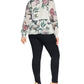 City Chic Women's Trendy Plus English Garden Top White Size XL