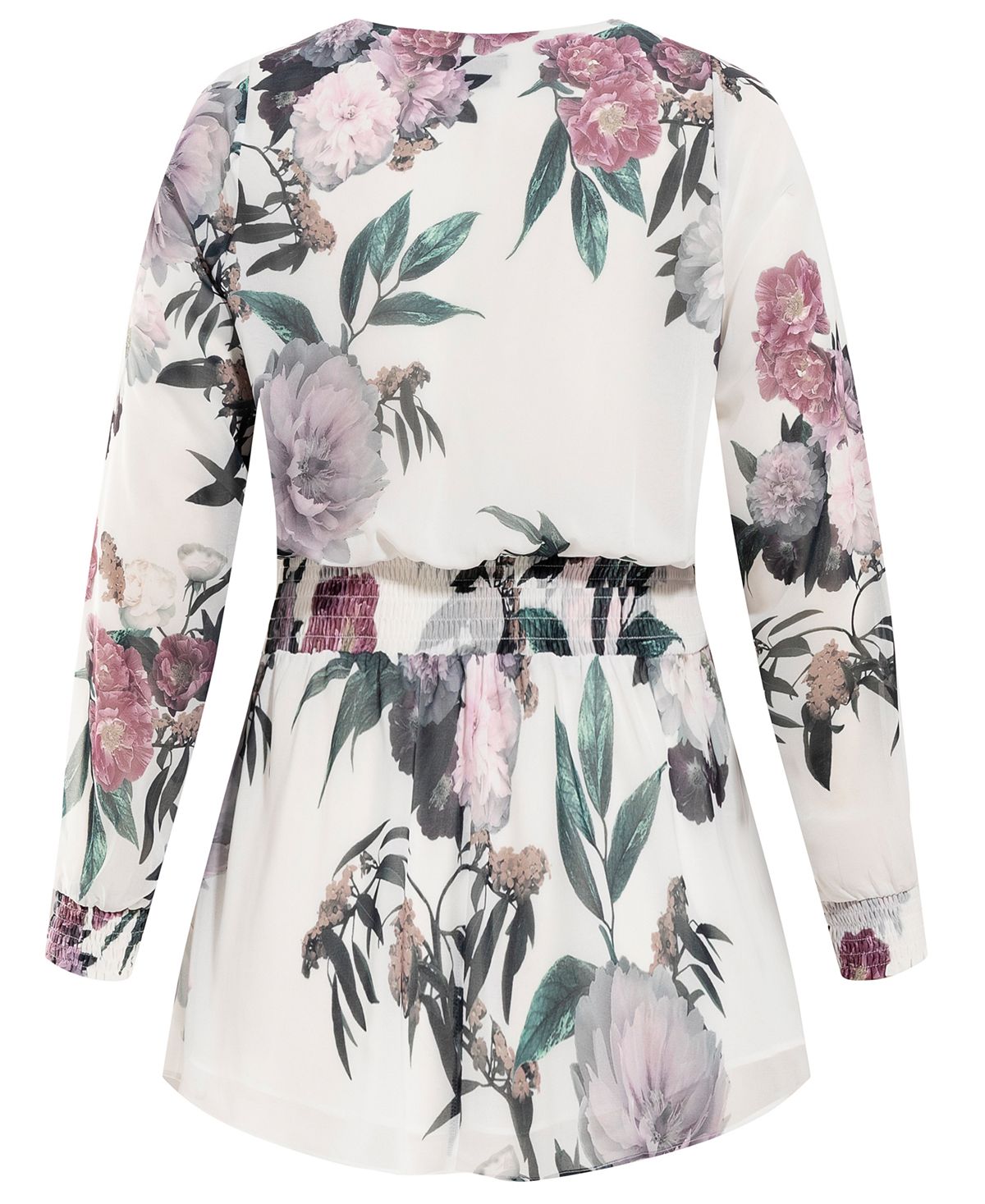 City Chic Women's Trendy Plus English Garden Top White Size XL