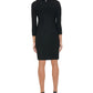 Tommy Hilfiger Women's 3/4 Sleeve Sweater Dress Black Size 2 Petite