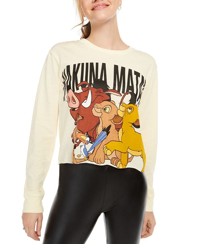 Disney Junior's Lion King Graphic Long Sleeve T-shirt Yellow Size Medium