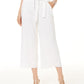 INC Concepts Women Frayed Zip-Front Culottes Wide Leg Pant Size 8 32 X 25 White Size 8