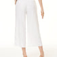 INC Concepts Women Frayed Zip-Front Culottes Wide Leg Pant Size 8 32 X 25 White Size 8