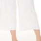 INC Concepts Women Frayed Zip-Front Culottes Wide Leg Pant Size 8 32 X 25 White Size 8