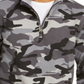 Club Room Men's Stretch Camouflage 1/4 Zip Fleece Sweatshirt Gray Size Small