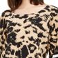 Alfani Women's Leopard Print Dolman Sleeve Blouse Brown Size Medium