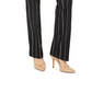 Charter Club Women's Denim Pinstriped Trousers  Black Size 18