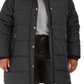 Maralyn & Me Women's Juniors' Plus Size Faux-Fur-Trim Hooded Puffer Coat Black Size 1X