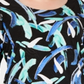 JM Collection Women's Plus Printed Jacquard Top Black Size 0X