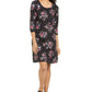 Karen Scott Women's Floral-Print Dress  Black Size S