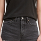Levi's Women's Perfect Rounded Logo Ogo Meteorite Cotton Logo T-Shirt Black Size L