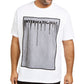 INC Mens T-Shirt Embellished Tee Mesh Sequin White Size 4XLT