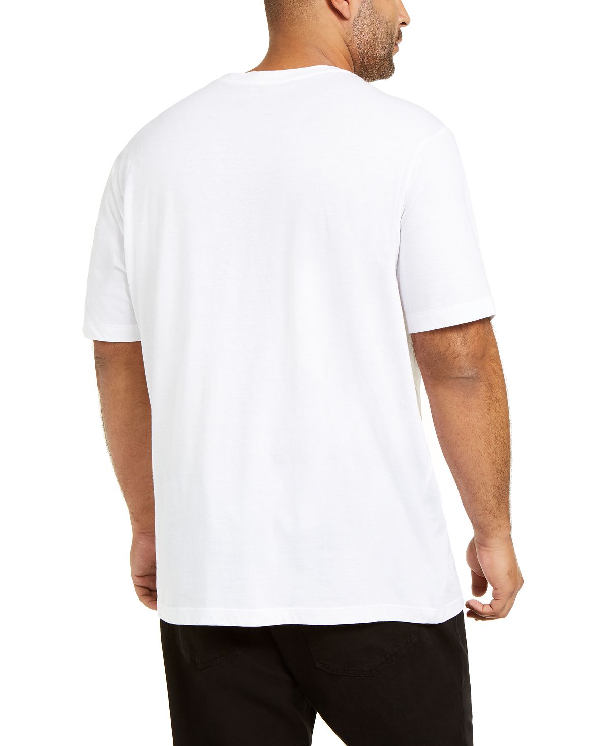 INC Mens Plus Big and Tall Embellished Crewneck Casual Shirt White Size 3XB