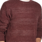 Weatherproof Vintage Men's Heathered Striped Crewneck Sweater Red Size Medium