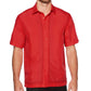 Cubavera Men's Big & Tall Insert Panel Sport Shirt Red Size 2X