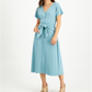 Alfani Women's Tie Front Dress Green Size XX-Large