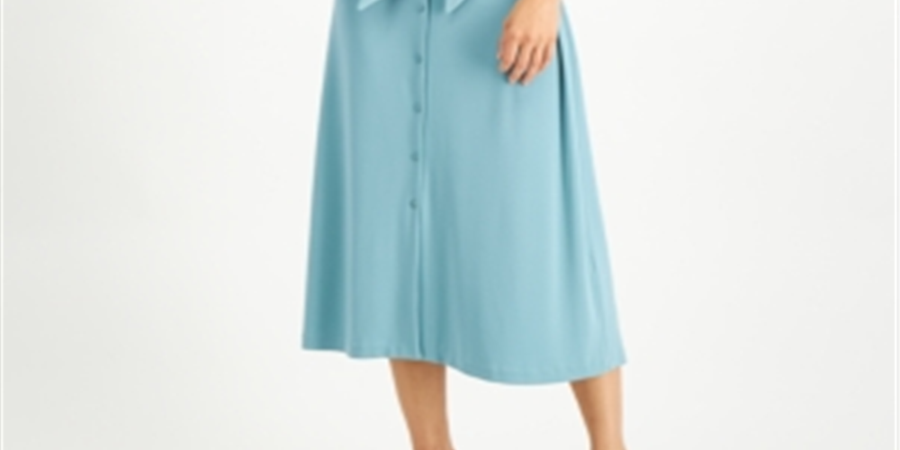Alfani Women's Tie Front Dress Green Size XX-Large