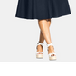 City Chic Women's Short Sleeve V Neck Below the Knee Wrap Dress Dress Green Size 20W