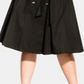 City Chic Women's Short Sleeve V Neck Below the Knee Wrap Dress Dress Green Size 20W