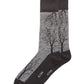 Alfani Men's Tree-Branch Printed Socks  Black Size Regular