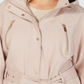 Michael Kors Women's Plus Hooded Raincoat Pink Size 1X