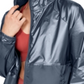 Under Armour Women's Storm Metallic Hooded Jacket Silver Size Medium