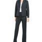 Le Suit Women's Notch Collar Hidden Pockets Two Button Blazer Navy Size 2 Petite