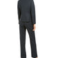 Le Suit Women's Notch Collar Hidden Pockets Two Button Blazer Navy Size 2 Petite