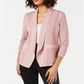 Alfani Women's Open-Knit Linen-Blend Cardigan  Pink Size M