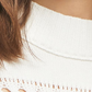 French Connection Women's Trista Pointelle Knit Pullover White Size Medium