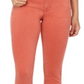William Rast Women's Perfect Ankle Skinny Jeans Orange Size 26